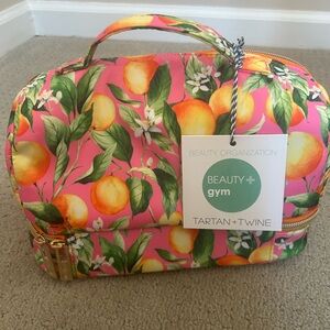 Tartan + Twine Pink Citrus Cosmetic Bag. NWT